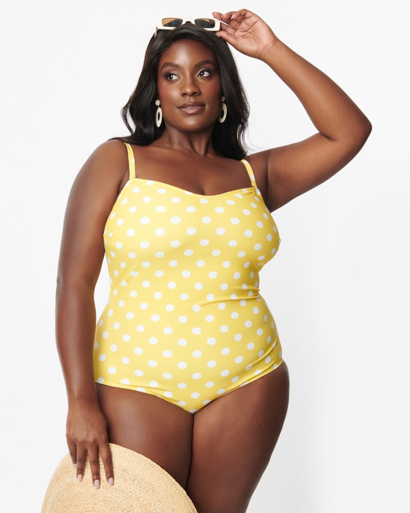Plus size polka dot bikini cheap